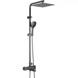 Душевая система Gappo G2417-9  с поворотным изливом, Оружейная сталь