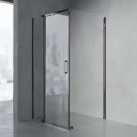 Душевой уголок AVS Фаворит 90x90 см профиль оружейная сталь, стекло прозрачное, 803-0025-195-9090-WS-T