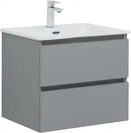 Тумба под раковину Aquanet Вега 2.0 60 мисти грин, подвесная, 337959