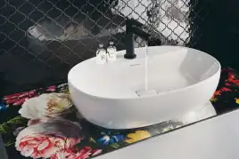 Раковина KERAMA MARAZZI PLAZA накладная, 60 см, белая глянцевая, PLR.wb.60.1