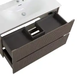 Тумба под раковину BelBagno UNO-1000-2C-SO-СO подвесная, Бежевый матовый