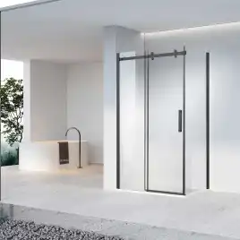 Душевой уголок Vincea Como-N 130х100 VSR-4CN1013CLB, дверь раздвижная, профиль черный, стекло прозрачное