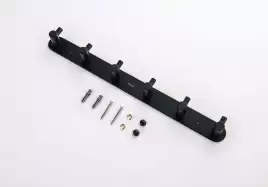 Планка с 6 крючками Aquatek Европа AQ4124MB, Черный матовый