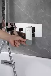 Смеситель для ванны с душем Allen Brau Infinity 5.21007-00 встраиваемый, с внутренней частью, Хром