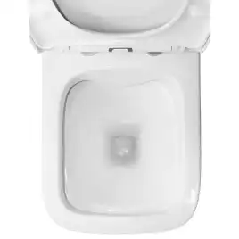 Унитаз напольный Azario Blaise AZ-55-1 безободковый, с бачком и сидением микролифт, Белый глянцевый