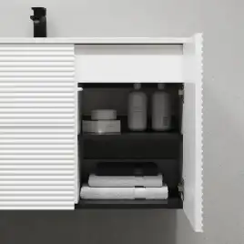 Тумба с раковиной IDDIS Bild 100, подвесная, Белая, BIL10W0i95K