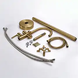 Смесители для ванны AVS Elegant 811-412-BG напольный, брашированное золото