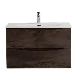 Тумба под раковину BelBagno MARINO-CER-N-900-2C-SO-RNG-P подвесная Rovere Nature Grigio