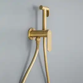 Гигиенический душ со смесителем AVS Beauty брашированное золото, 811-531-BG