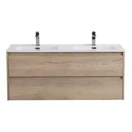 Тумба под раковину BelBagno KRAFT-1200-2C-SO-2-RGB подвесная Rovere Galifax Bianco