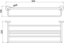 Полочка Allen Brau Priority 6.31014-00 хром