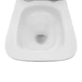 Подвесной унитаз Azario PRO PRO-002 UQ3 безободковый, смыв Торнадо, в комплекте с сидением микролифт, Белый глянцевый