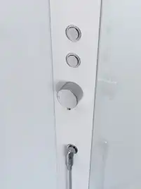 Душевая кабина BelBagno UNO-CAB-A-1-90-C-Cr-Bi-TOP-L , левая, профиль хром