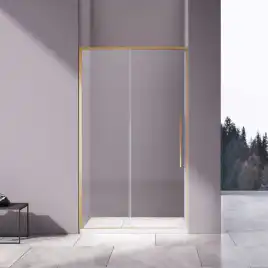 Душевая дверь Vincea Slim-N 110 VDS-4SN110CLG, раздвижная, профиль вороненая сталь, стекло прозрачное