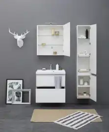 Тумба под раковину Aquanet Гласс 70 белый 206700