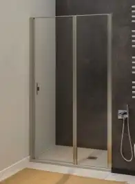 Душевая дверь Allen Brau Priority 140 см, 3.31011.BA, профиль Серебро, стекло Прозрачное