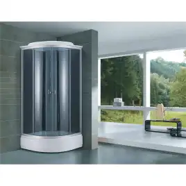 Душевая кабина Loranto 100х100 CS-881EA26TM/B-100, средний поддон, цвет профиля матовый хром