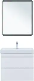 Тумба под раковину Aquanet Слим 80 белый сатин, 346049