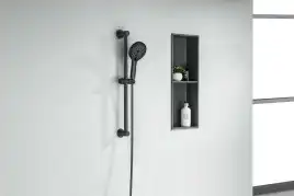 Душевой гарнитур Aquatek Лугано AQ2022MB, Черный матовый