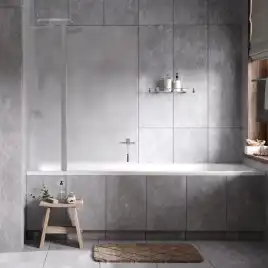 Шторка для ванны WasserKRAFT Berkel 48P 110 см, 48P02-110LM, профиль Хром, стекло Матовое