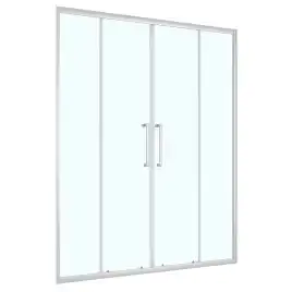 Душевая дверь Loranto 160 CS-AB04S-160, профиль сатин, стекло Прозрачное