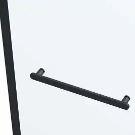 Душевой уголок Vincea Como Soft 110х100 VSR-1CS1011CLB, дверь раздвижная, профиль черный, стекло прозрачное