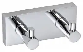 Планка с 2-мя крючками 12 см BEMETA BETA хром 132405202