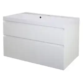 Тумба с раковиной Azario Velluto 100 CS00088604, подвесная, Белая матовая