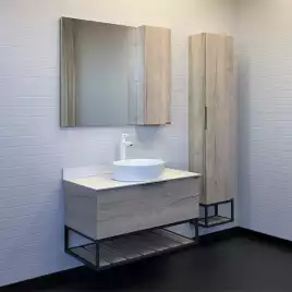 Тумба с умывальником Comforty Порто 90 Дуб дымчатый, 00-00009322