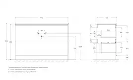 Тумба под раковину BelBagno ALBANO-1200-2C-PIA-BL напольная Bianco Lucido