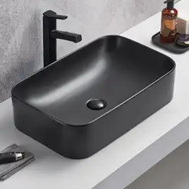 Раковина AVS Скарлет 61x38 черная матовая