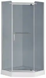 Душевой уголок Loranto 90х90  CS-816S B 90 (GRAY), профиль сатин, стекло Тонированное