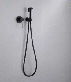 Смеситель ABBER Emotion AF8825B с гигиеническим душем, черный матовый