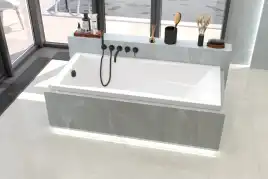 Акриловая ванна Whitecross PALACE 180х80 0104.180080.100 прямоугольная, Белая