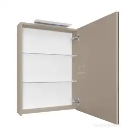 Зеркальный шкаф Roca Oleta 50 A857644515 с подсветкой, Капучино матовый