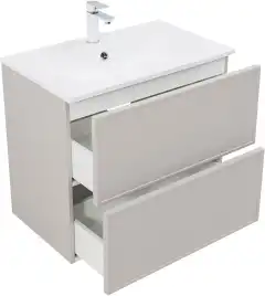 Тумба под раковину Aquanet Арт 75 бежевый, 343967