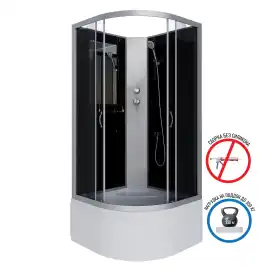 Душевая кабина Niagara Classic 90х90х200 NG-2508-14BK высокий поддон, без гидромассажа, 25081434BK