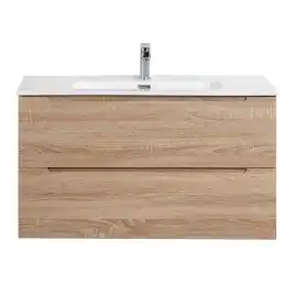 Тумба под раковину BelBagno ETNA-1000-2C-SO-WO-P подвесная Rovere Bianco