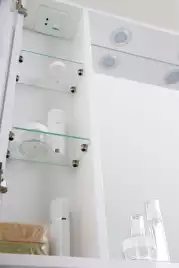 Зеркало-шкаф BelBagno MARINO-SPC-700/750-1A-BL-P-R  Bianco Lucido