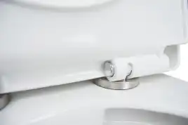 Унитаз-компакт Azario FRETTA NEW AZ-1223B напольный, безободковый, в комплекте с бачком и сиденьем микролифт, Белый глянцевый