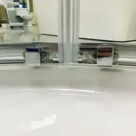 Душевой уголок AVS Раунд 100x100 профиль хром, стекло прозрачное, 803-0022-195-1010-CR-T