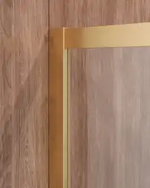 Душевой уголок CEZARES MOLVENO-A-2-100-C-BORO-IV стекло Прозрачное, профиль Брашированное золото