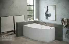 Акриловая ванна Roca Corfu 160х90 248573000 левая, Белая