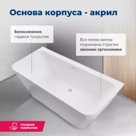 Акриловая ванна Aquanet Family Perfect 170x75 13775 Matt Finish 260056