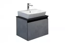 Тумба с умывальником Comforty Эдинбург 60 Бетон светлый, 00-00001928
