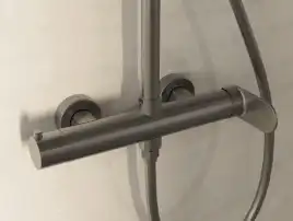 Душевая система  Vincea Rondo VSFS-1R0GM VSFS-1R0GM для душа без излива, вороненая сталь