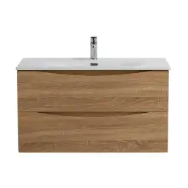 Тумба под раковину BelBagno MARINO-CER-N-800-2C-SO-WO-P подвесная Rovere Bianco