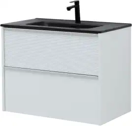 Тумба под раковину Aquanet Вита 80 белый матовый, подвесная, 330475