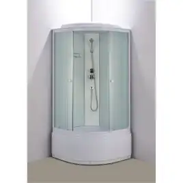 Душевая кабина Loranto 100х100, высокий поддон, Матовое стекло, CS-888EDTM/W-100