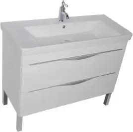 Раковина Sanovit LUXURY 105 11105-KL прямоугольная, Белая глянцевая